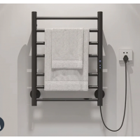 Heated Towel Rail Stainless Steel Intelligent Screen Constant Temperature With Plug